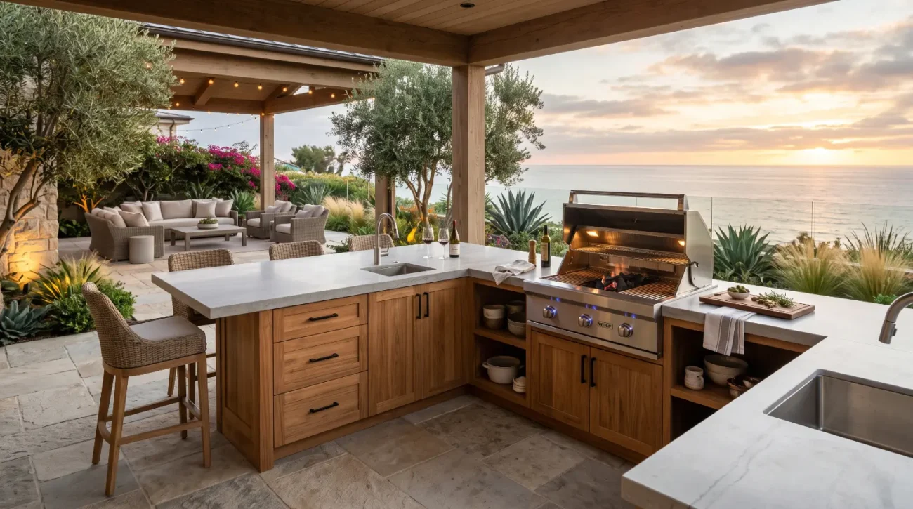 outdoor kitchen