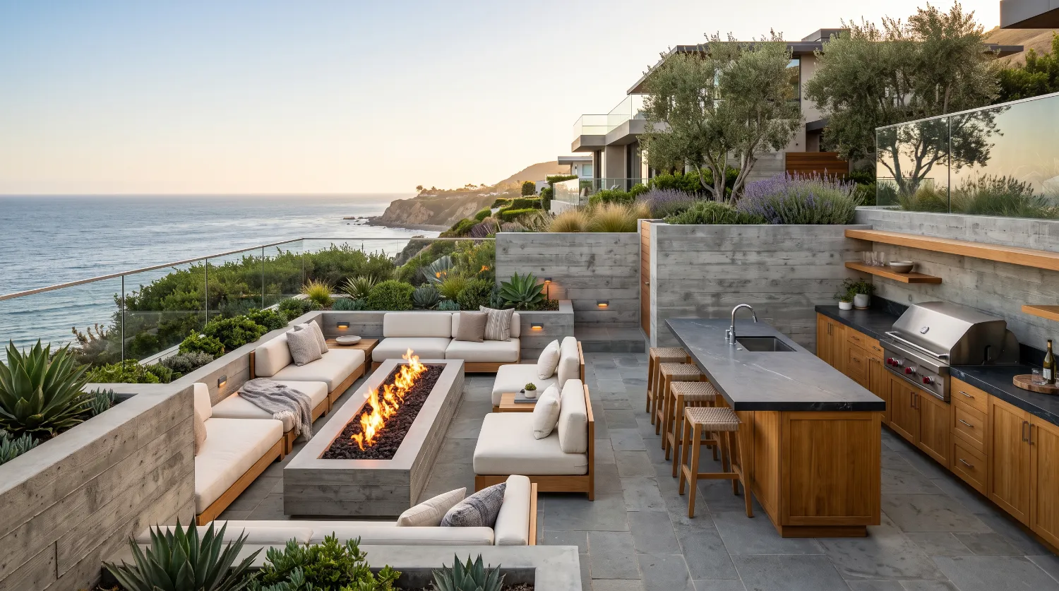 outdoor kitchen