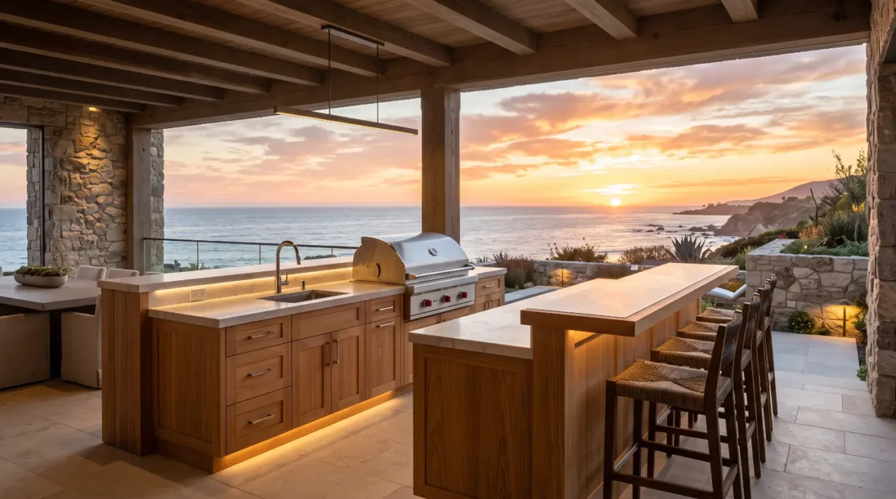 outdoor kitchen