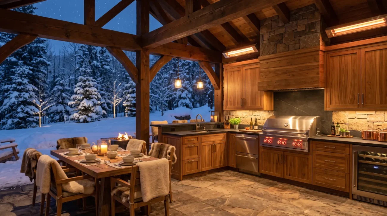 outdoor kitchen