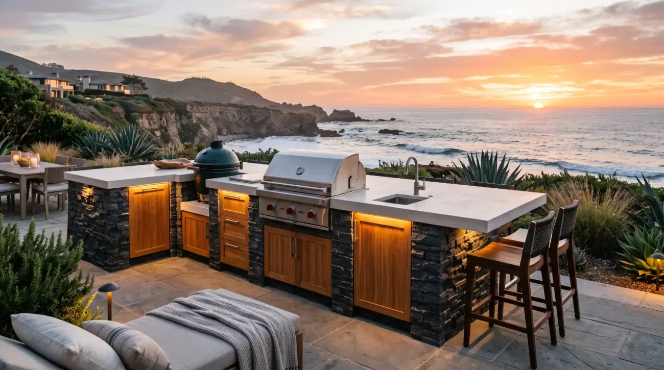 outdoor kitchen