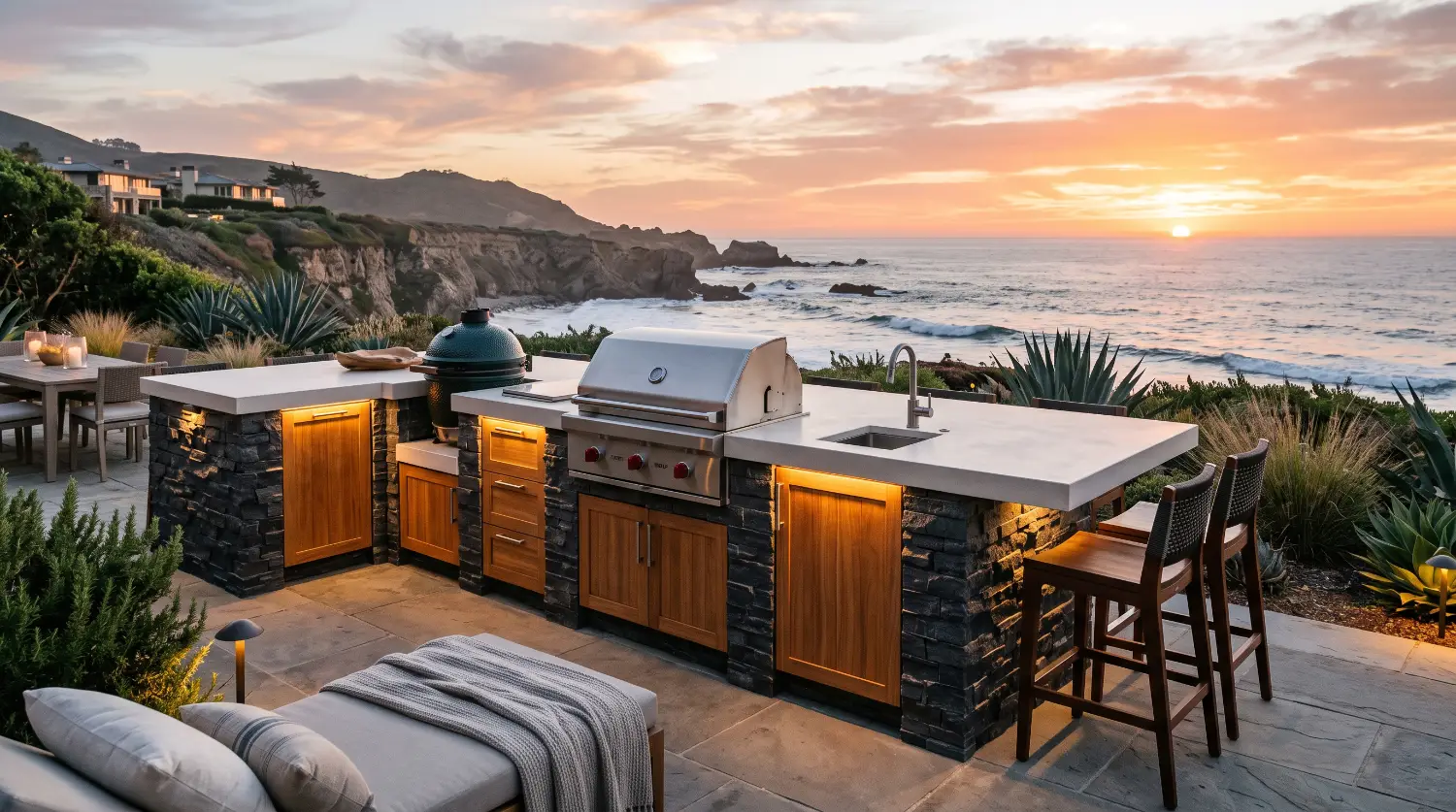 outdoor kitchen