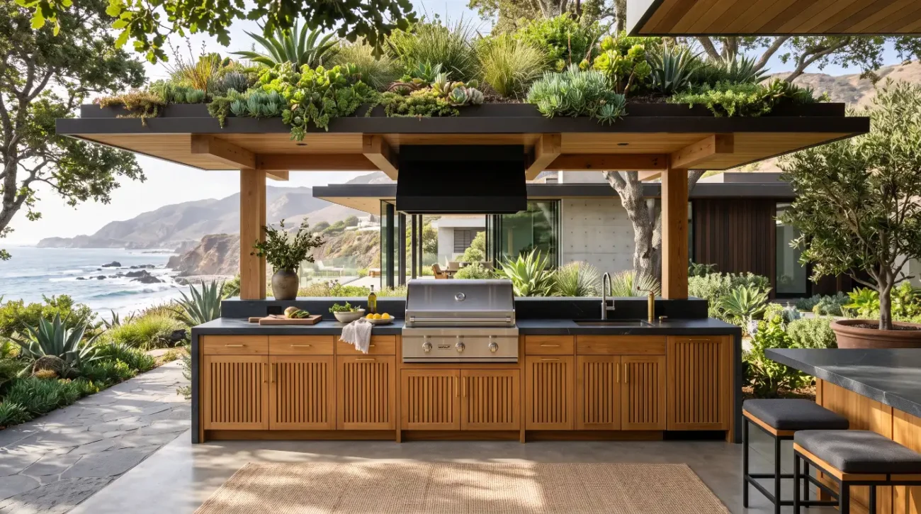 outdoor kitchen