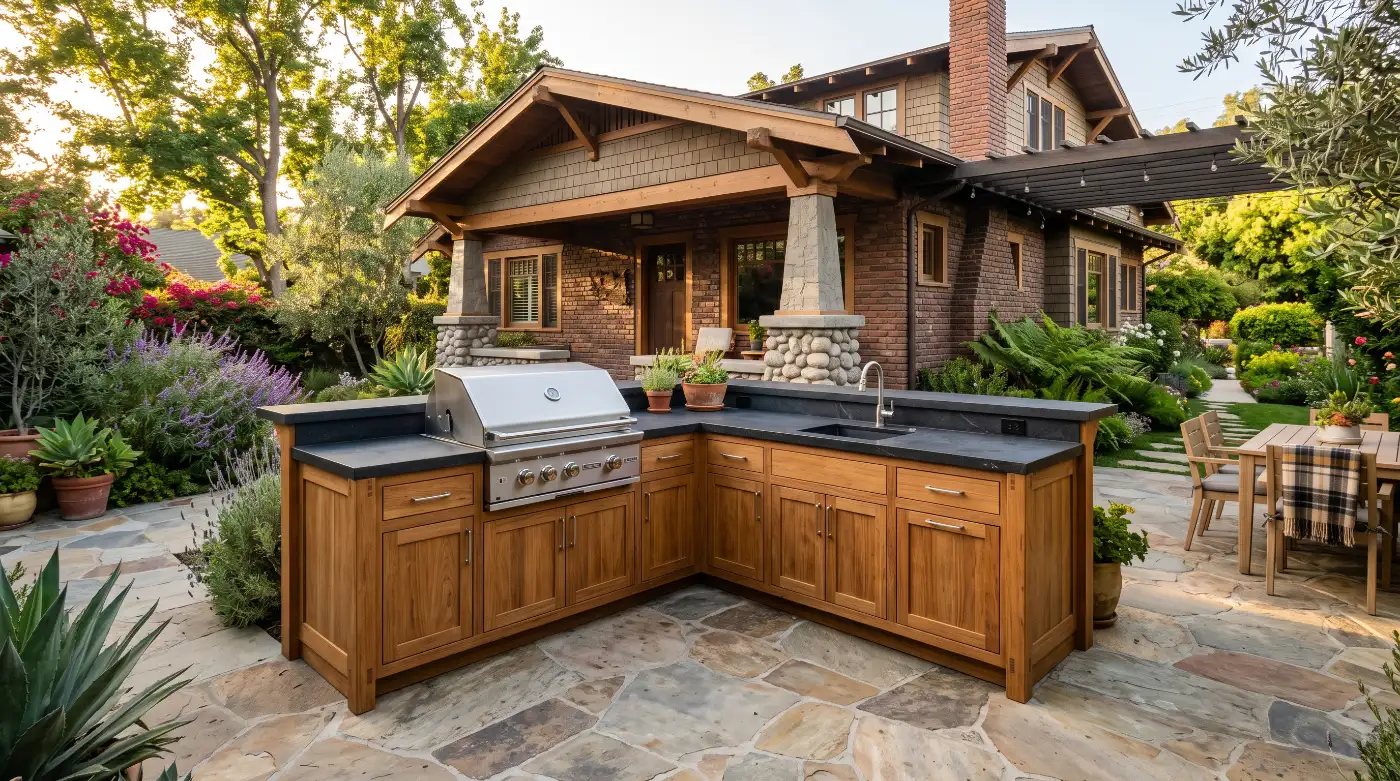 craftsman outdoor kitchen