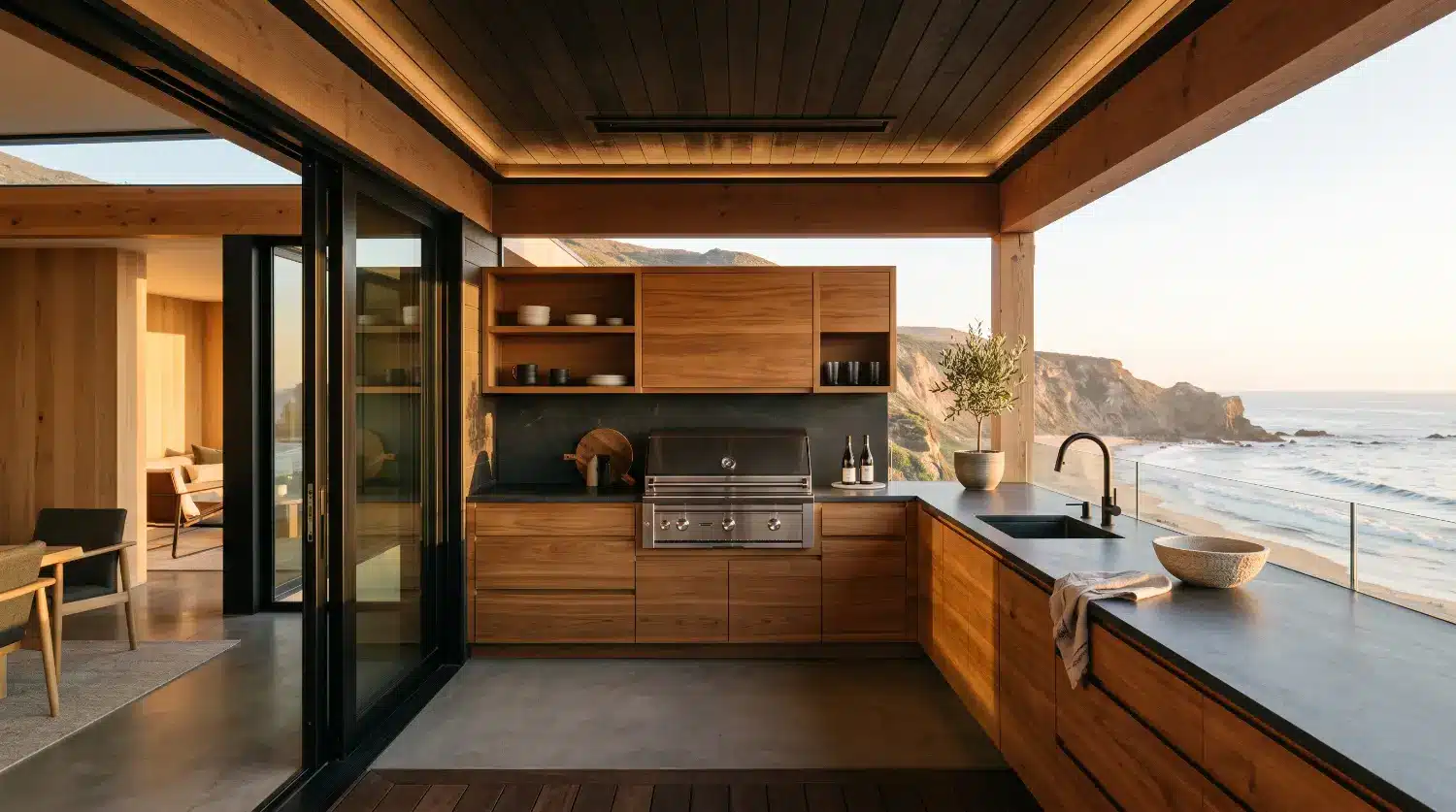 Scandinavian Outdoor Living: Specifying Solid Teak Cabinets
