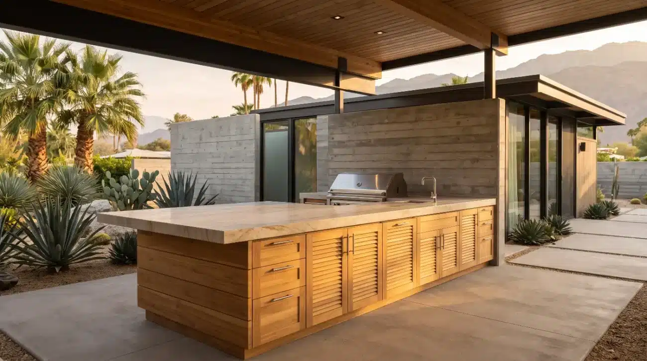 teak base cabinets
