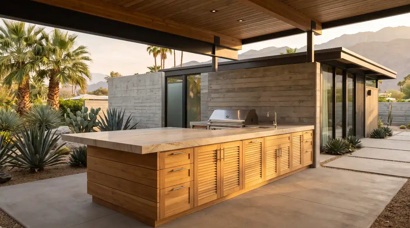 teak base cabinets