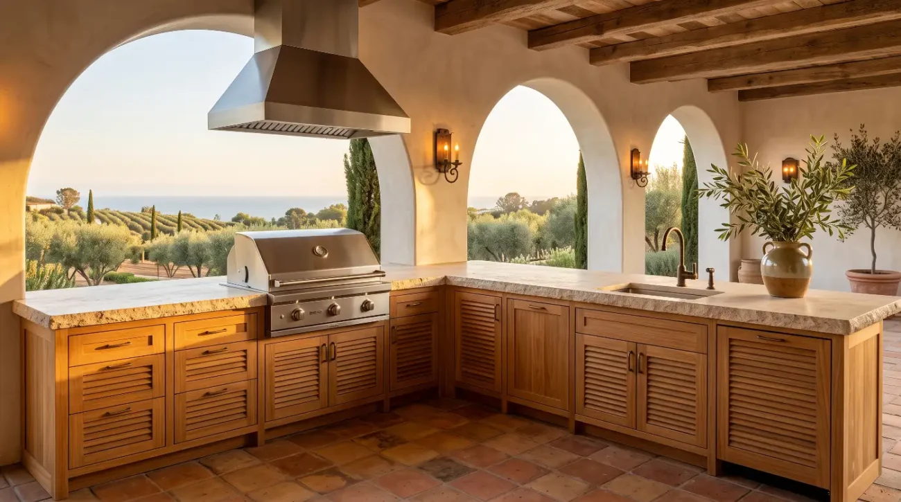 outdoor kitchen
