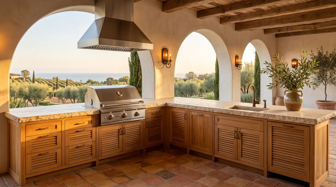 outdoor kitchen