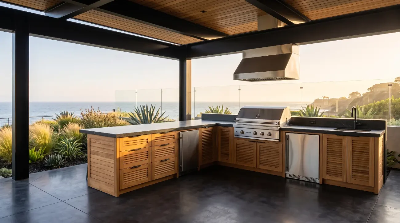 outdoor kitchen