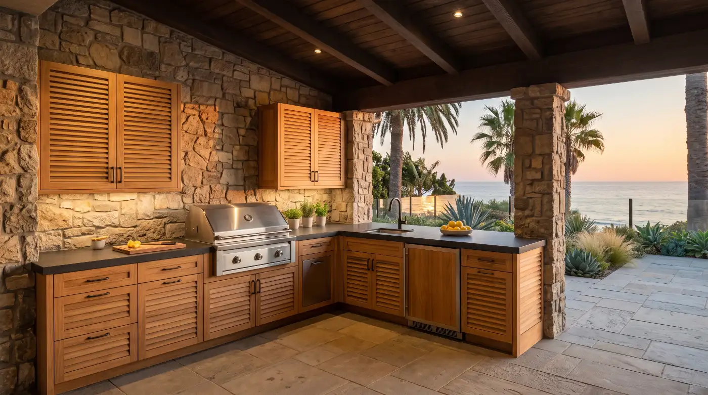 outdoor kitchen